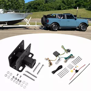 2" Tow Trailer Hitch Receiver+Wiring for Ford Bronco Without LED Tail light 21+ - Bild 1 von 13