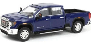 2022 GMC Sierra 2500HD SLT - Pacific Blue (Exclusive) Diecast 1:64 Scale Model - - Picture 1 of 6