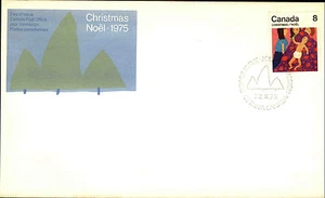 CANADA First Day Cover FDC Christmas Noel Weihnachtsmarken Briefmarken 1975 8 C. - Picture 1 of 1
