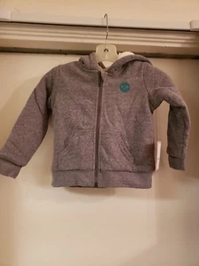 Roxy Teenie Wahine grey zip up hoodie size 6 - Picture 1 of 2