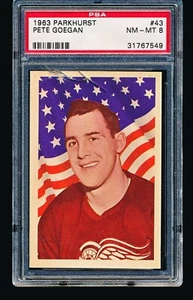 1963 Parkhurst PETE GOEGAN #43 PSA 8 - Picture 1 of 2