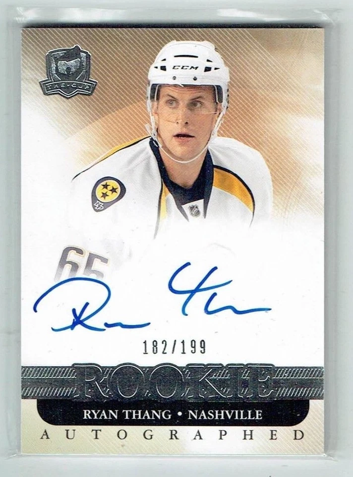 11-12 UD Upper Deck The Cup  Ryan Thang  /199  Rookie  Auto - Image 1 of 1