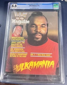 Mr. T On Cover Of WWF Magazine June July 1985 Cgc Graded 5.5 Wrestling Hogan  - Bild 1 von 4