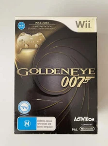 Goldeneye 007 Limited Edition with Gold Classic Controller Pro Wii GC PAL - Picture 1 of 10
