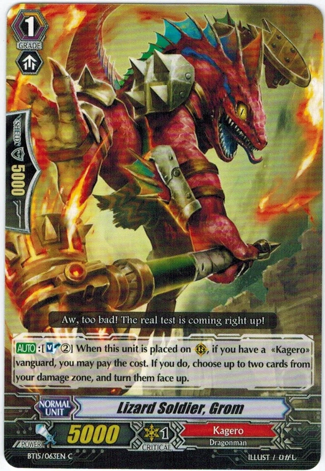 4 x Lizard Soldier, Grom - BT15/063EN - C Near Mint / Mint, English - Image 1 of 1