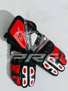 ALPINESTAR Motorcycle Racing Leather Gloves Motorbike Racing Leather Gloves - Picture 1 of 3