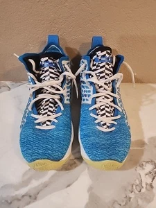 Nike LeBron GS XVII Photo Blue Green Basketball Shoes size 5.5Y - Picture 1 of 8