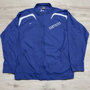 Kentucky Wildcats Jacket Men's XL Blue Full Zip NCAA Basketball Nike Windbreaker - Picture 1 of 17