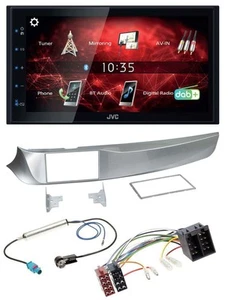 JVC DAB USB Bluetooth 2DIN MP3 Autoradio für Alfa Giulietta 05/2010-10/2013 silb - Bild 1 von 6