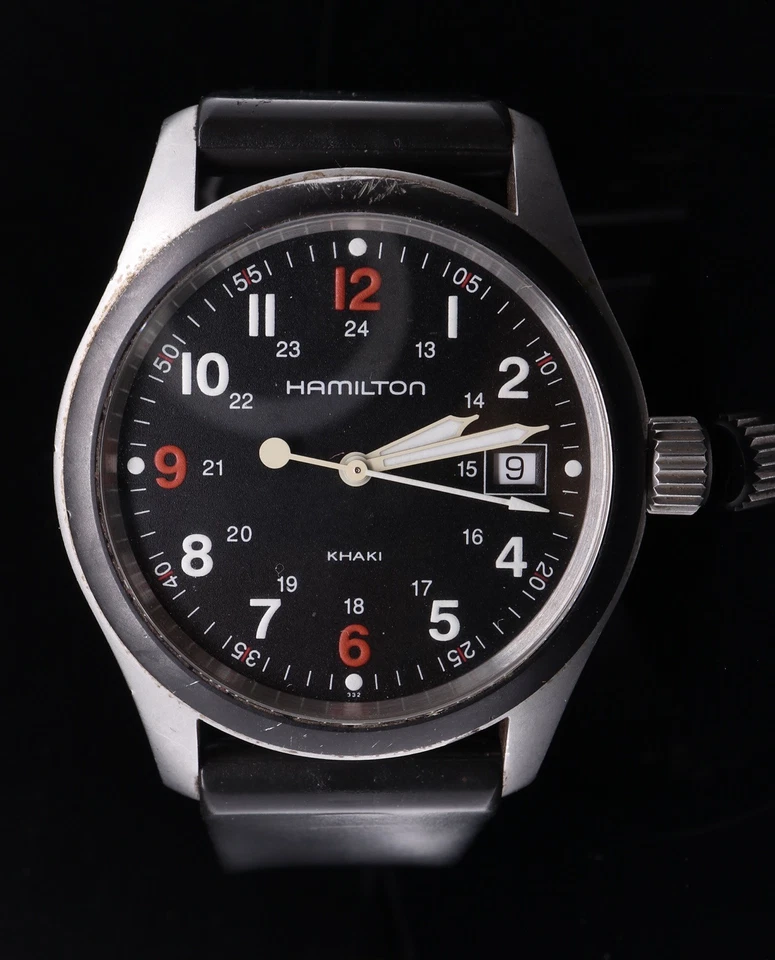 Auth. Hamilton Khaki Field S.W.A.T. 38mm Wristwatch H684210 $1 No Res - Image 1 of 4