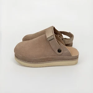 Evellyhootd Damen Wildleder Clogs Pantoletten Pantoletten Sand Taupe Schuhe EU 38 / US 7,5 - Bild 1 von 7