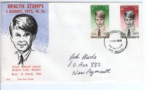 New Zealand FDC 1973 health Stamps 4c 5c - Picture 1 of 2