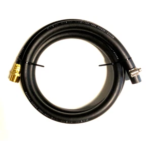 6' Return Hose w ONE 3/4 MPT Brass Fitting, 1 SS Gear Clamp Didier Log Splitter - Picture 1 of 4