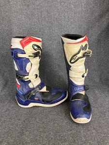 Alpinestars Tech 3 Boots Mens 8.5 Motocross Motorcycle Dirt Bike MX ISSUES - Foto 1 di 24