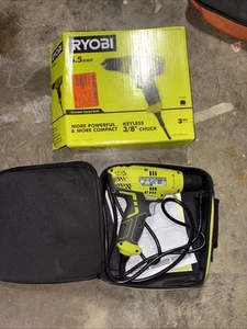 RYOBI 5,5 amperios con cable 3/8 pulgadas Taladro/destornillador compacto de velocidad variable con bolsa - Imagen 1 de 4