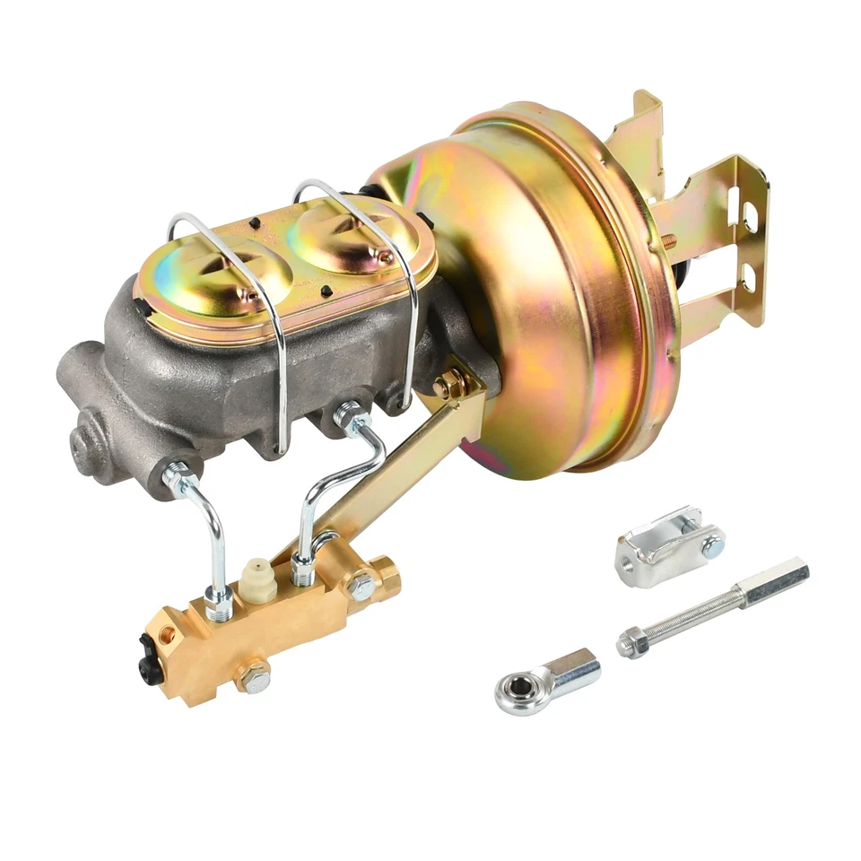 Ajuste 58-64 Chevrolet Impala Zinc 8" Potencia Freno Booster con Kit de Cilindro Maestro Foto 1 de 4