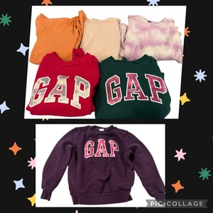 Confezione 6 top a maniche lunghe Gap & Old Navy da bambina taglia small (6-7). - Foto 1 di 17