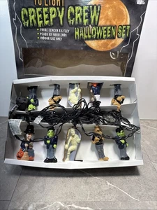 Neu Vintage Halloween gruselig Crew Lichterkette Set, 10 Figuren GETESTET (B) - Bild 1 von 7