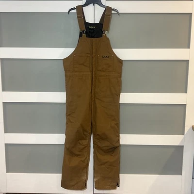 Walls WORKWEAR Size L Overalls Bibs Workwear Outdoor Brown Thermal Full Zip - Image 1 of 4
