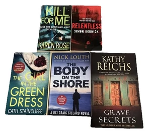 Crime Thriller Books Bundle X 5 Paperbacks Suspense Fiction Mixed Authors #17 - Picture 1 of 17