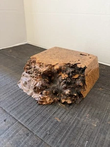 Burl Maple Wood Live Edge Sculptural Art Trinket Box Handmade - Picture 1 of 15