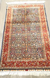 %100 ALFOMBRA ORIENTAL SEDA TEJIDO FINO 3' X 5' - Imagen 1 de 10