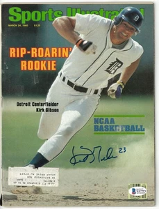 Kirk Gibson Autographed Sports Illustrated 3/24/1980 Beckett Witnessed - Picture 1 of 1