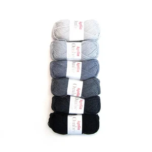 Katia Ombre #4 Greys 100% Merino Wool Knitting Yarn Shawl Kit 97004 - Picture 1 of 3