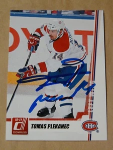 Tomas Plekanec Montreal Canadiens autographed card #2 - Picture 1 of 1