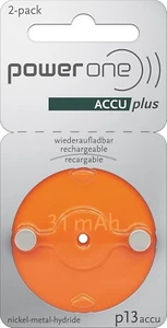 Power One ACCU Plus Size 13 Hearing Aid Battery (Pack of 2) - EXP 11/2025 - Picture 1 of 6
