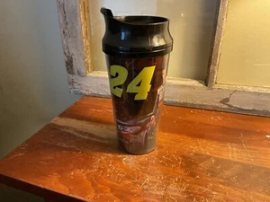 Jeff Gordon Plastic Logo Travel Tumbler - 2015 -NASCAR - Picture 1 of 4