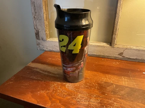 Jeff Gordon Plastic Logo Travel Tumbler - 2015 -NASCAR Cover
