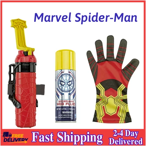 Marvel Spider-Man Super Web Slinger Role-Play w/ Web Fluid, Shoots Webs or Water Cover