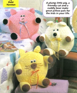 FUN Roly Poly Pillows/Toy/Crochet Pattern INSTRUCTIONS ONLY - Picture 1 of 1