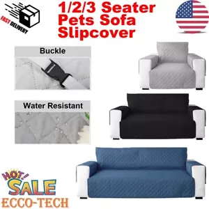 Water Resistant Sofa Cover Protector Couch Covers For Dogs/Pets 1/2/3 Seater - Picture 1 of 29