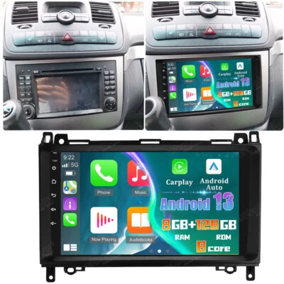 LEEKOOLUU 8G+128GB Autoradio Carplay Für Mercedes Benz W639 Vito Viano W906 Sprinter W169