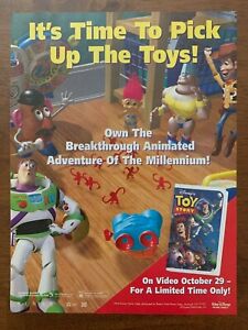 1996 Disney Pixar Toy Story VHS Tape Print Ad/Poster Buzz Woody Pop Art Décor 