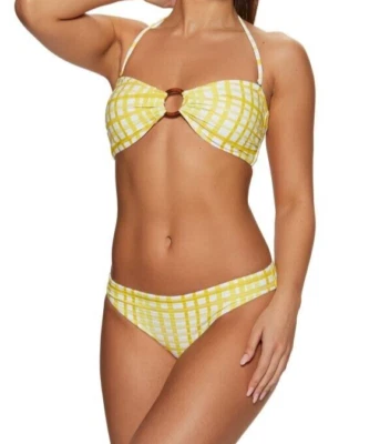 Conjunto de Biquíni Seafolly Amalfi Anel Frontal Bandeau - Tamanho AU12 RRP $180 - Imagem 1 de 4