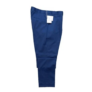 Brunello Cucinelli Men's Pants Size 34 / 50 Blue Cotton Tonal Herringbone-$1,000 - Picture 1 of 4