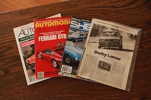 Sammlung von 4 Publikationen mit dem 1987 limitierten Shelby Lancer - Bild 1 von 6