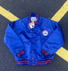 Vintage Washington Bullets NBA Satin Jacket 70s 80s Deadstock Medium Wizards OG - Picture 1 of 7