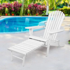 Gardeon Outdoor Chairs Patio Furniture Wooden Sun Lounge Beach Garden Adirondack - Picture 1 of 11