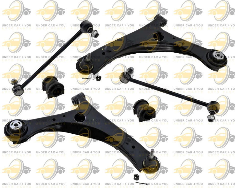 Kit de 6 bujes de barra estabilizadora brazos de control inferiores para Dodge Grand Caravan 08-20 Foto 1 de 4