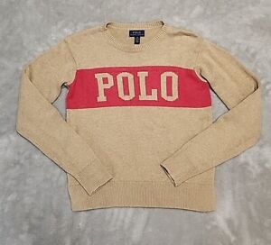 Ralph Lauren Polo Logo sweater size L 12/14 C61