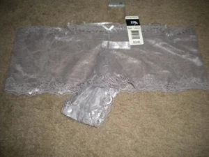 Body Form lt purple sheer lace boyshort panty with matching bow 8482-8 NWOT 2X 9 - Picture 1 of 1