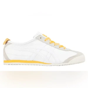 NWT Onitsuka Tiger Mexico 66 Sneakers White Tiger Yellow Size Women’s 7.5 - Picture 1 of 15