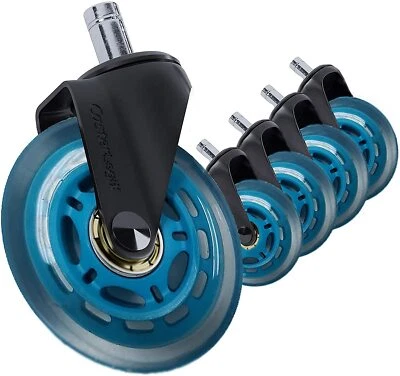 OFFICELOGIX Heavy Duty Office Chair Soft Caster Rollerblade (5) Wheels for Logitech Embody