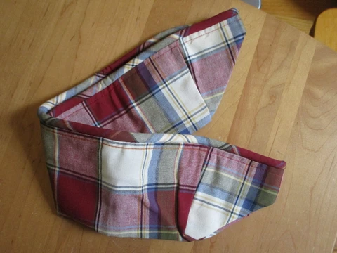 Longaberger BREAD Basket Liner - PAPRIKA PLAID Cover
