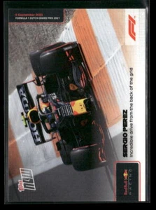 2021 Topps NOW F1 #049 Sergio Perez Red Bull Racing - Picture 1 of 2