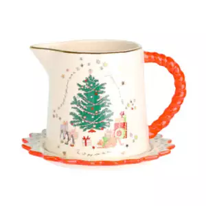 Cath Kidston Weihnachtsstern Sauciere & Untertasse Set - Bild 1 von 1
